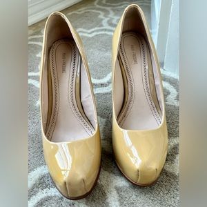 Pour La Victoire Irina Patent Leather Pumps in Nude